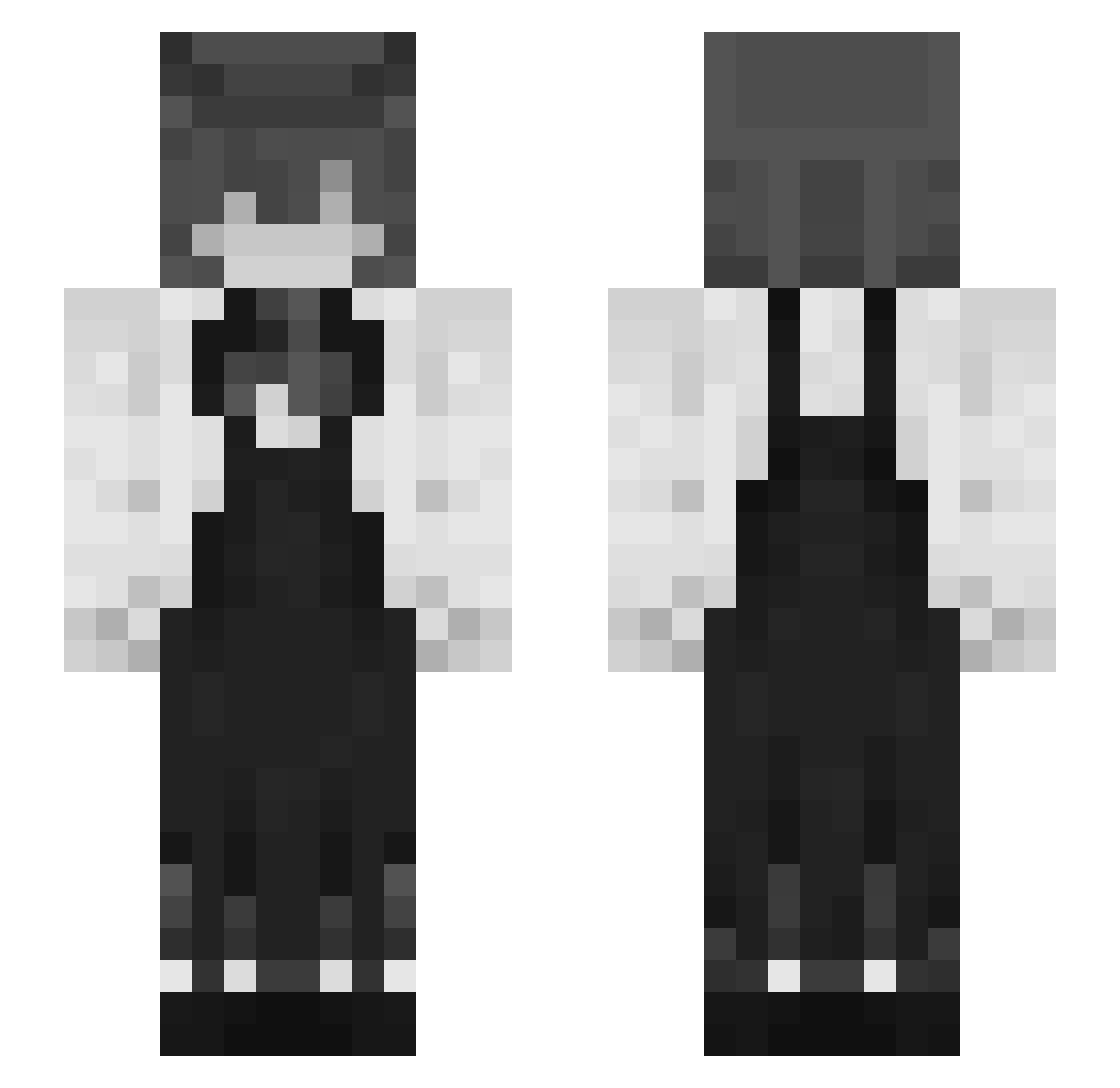 solaralastor Minecraft skin, front and back view