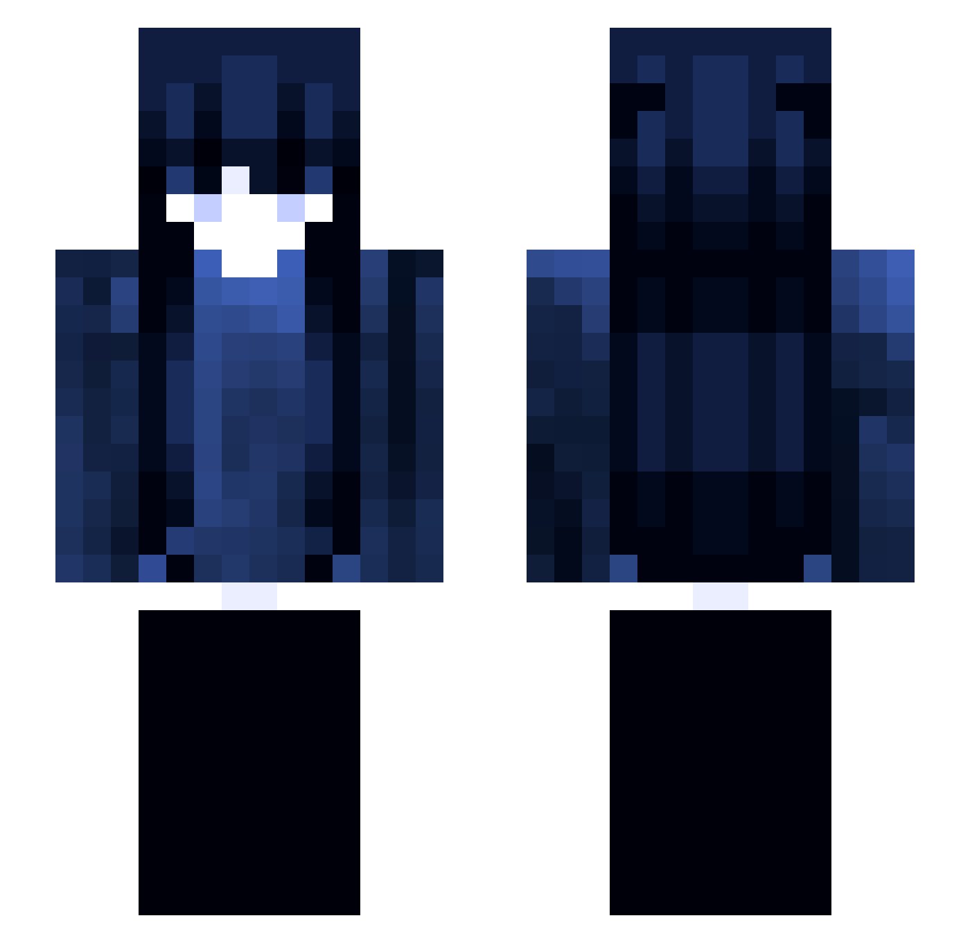 Religioner Minecraft skin, front and back view