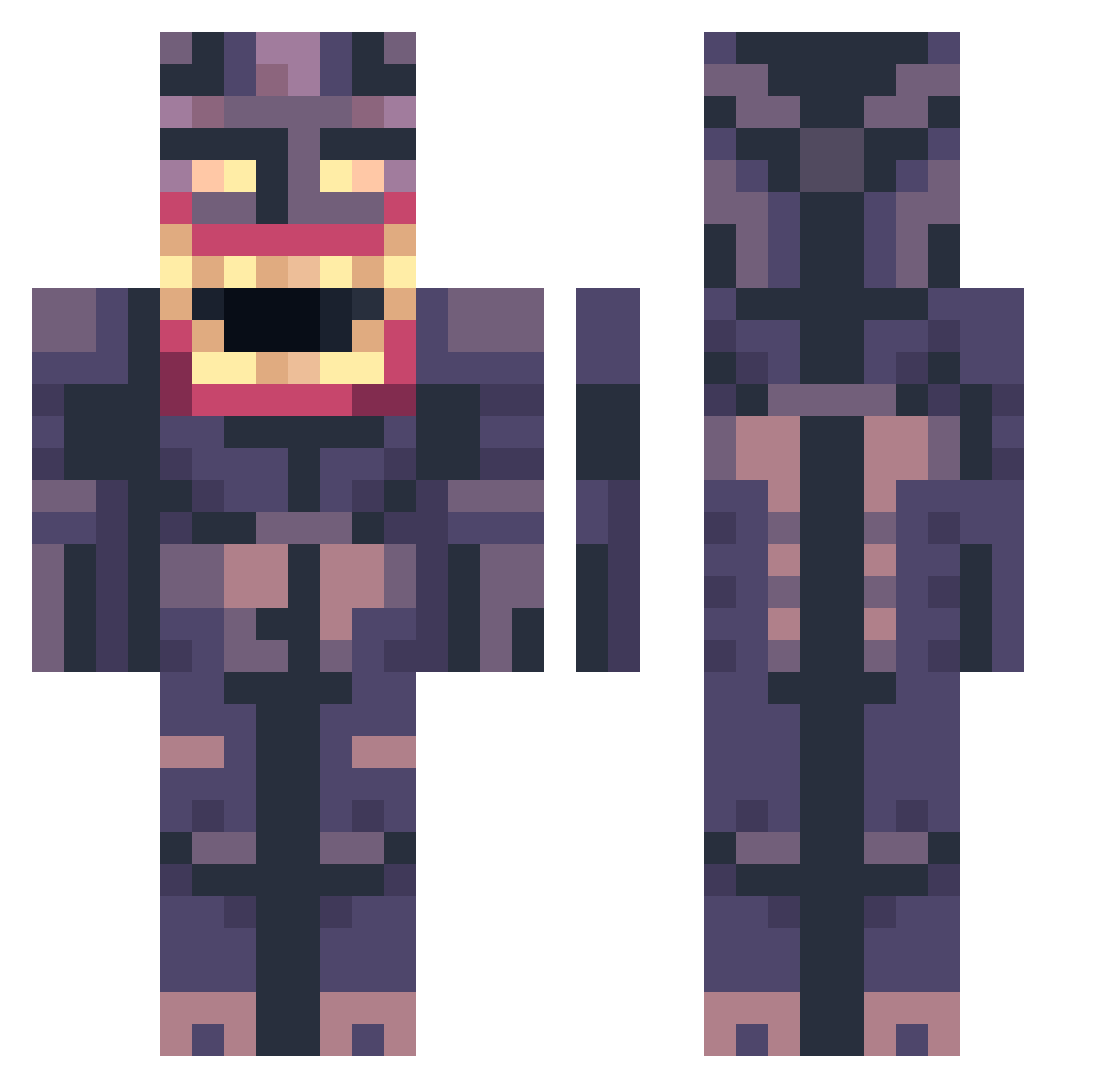 BassPompano5860 Minecraft skin, front and back view