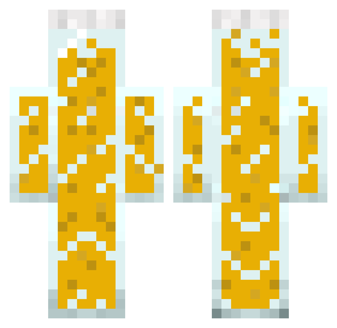 999hansi Minecraft skin, front and back view