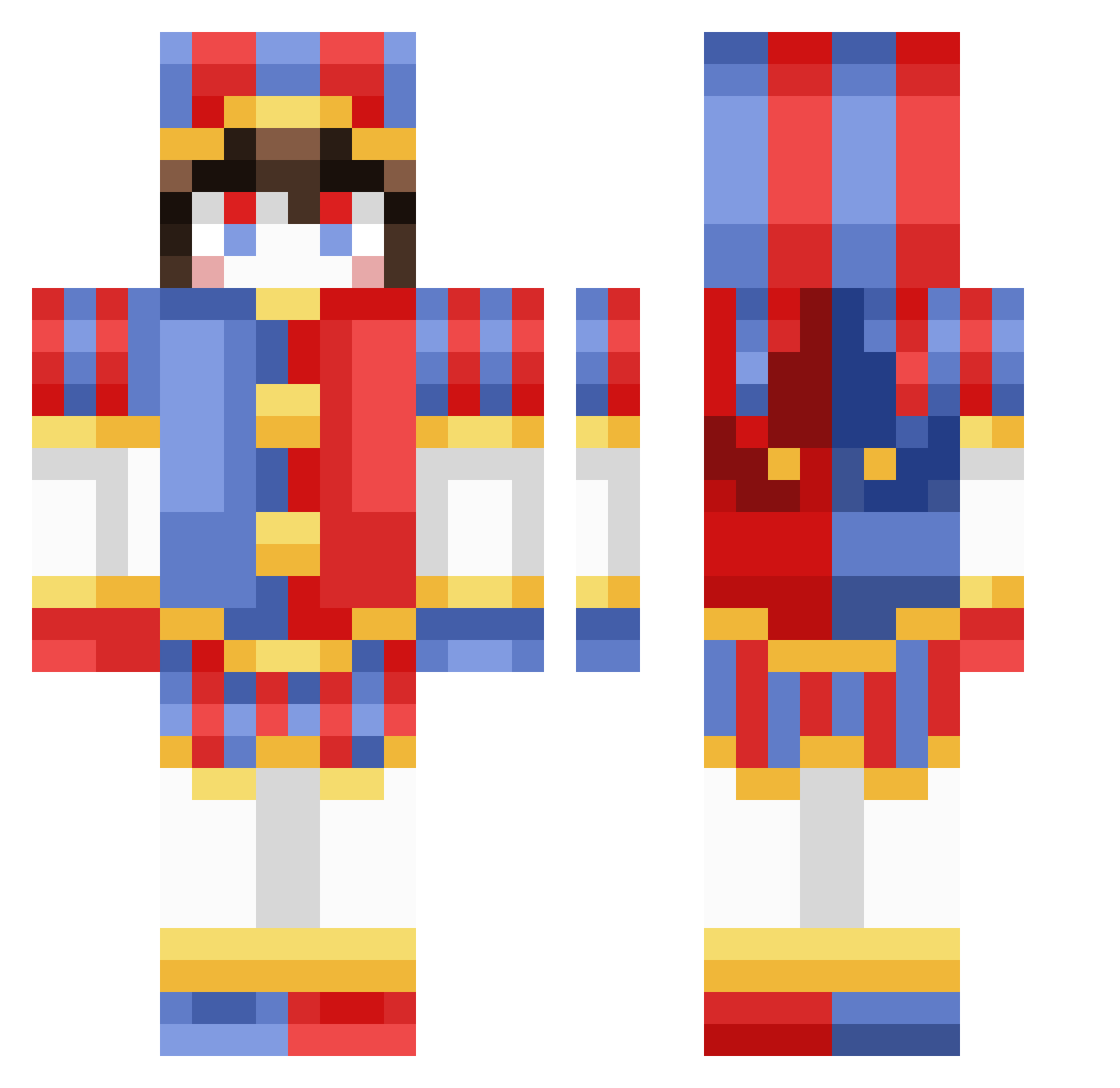 BeeperThe3rd Minecraft skin, front and back view