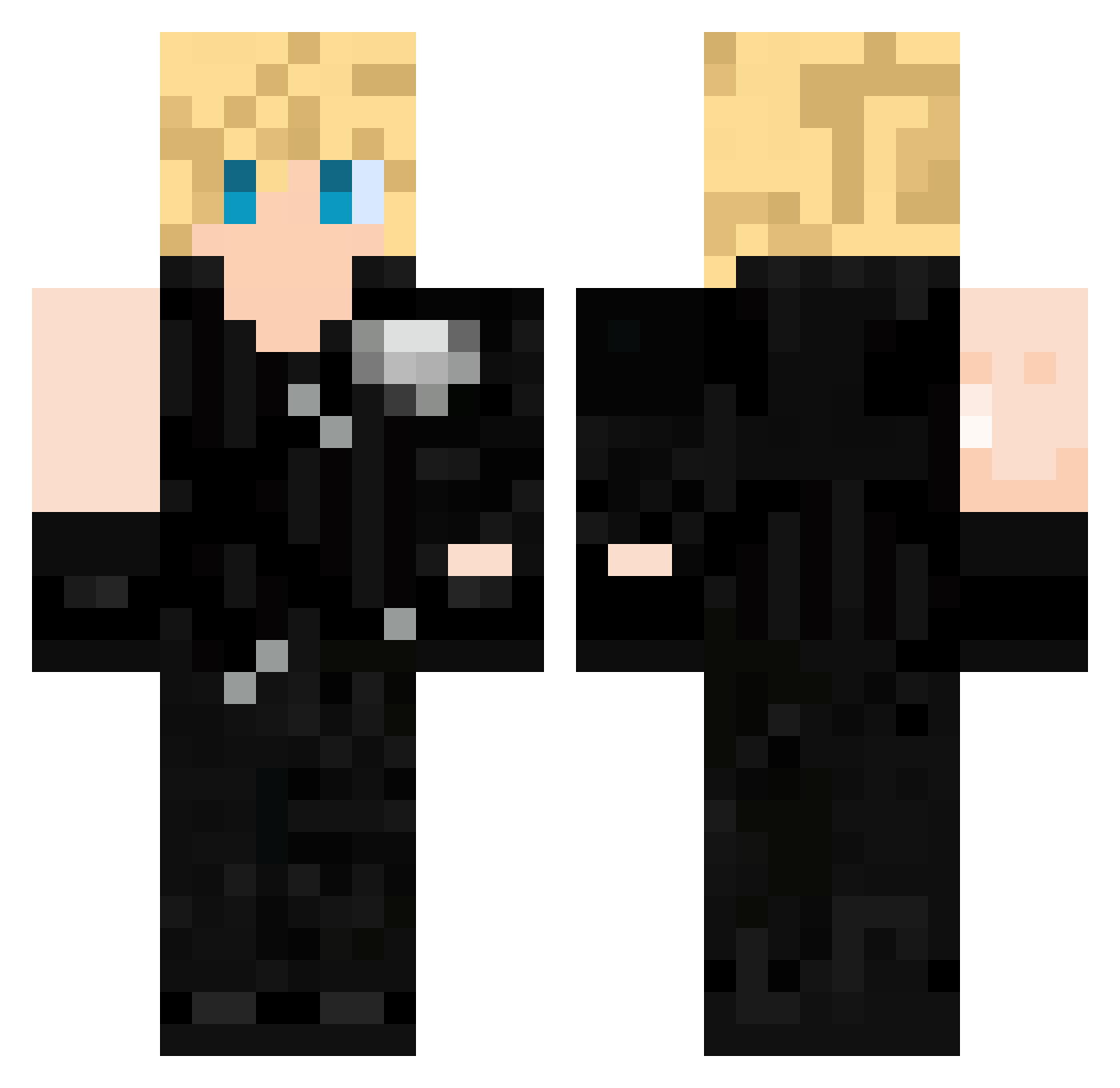 Donolgan Minecraft skin, front and back view