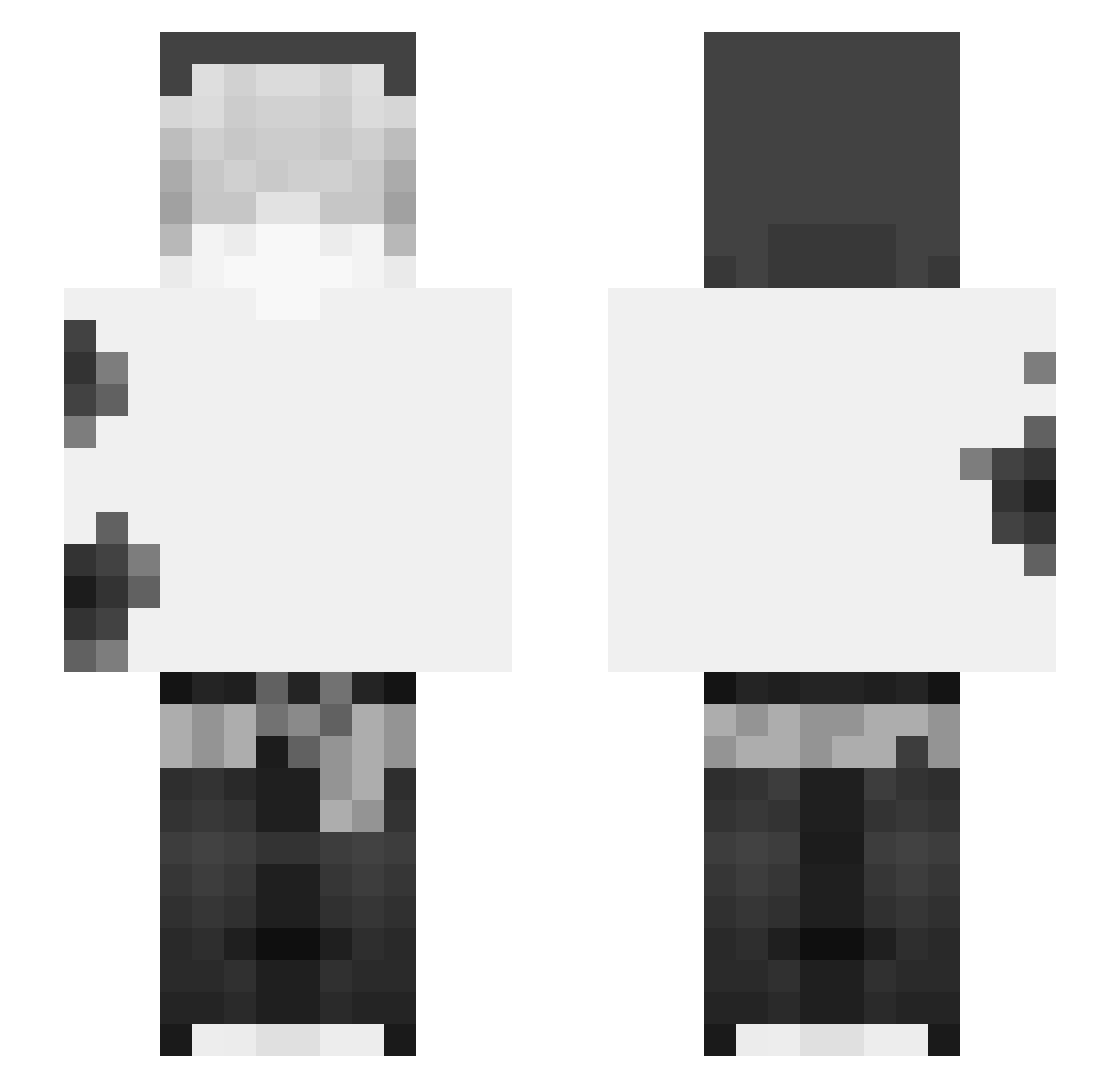 meowKral31 Minecraft skin, front and back view