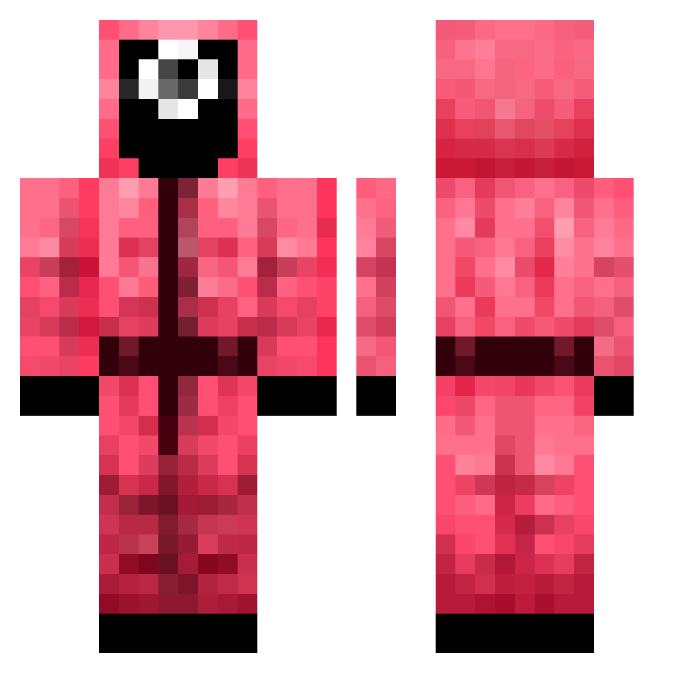 Dondalover36 Minecraft skin, front and back view