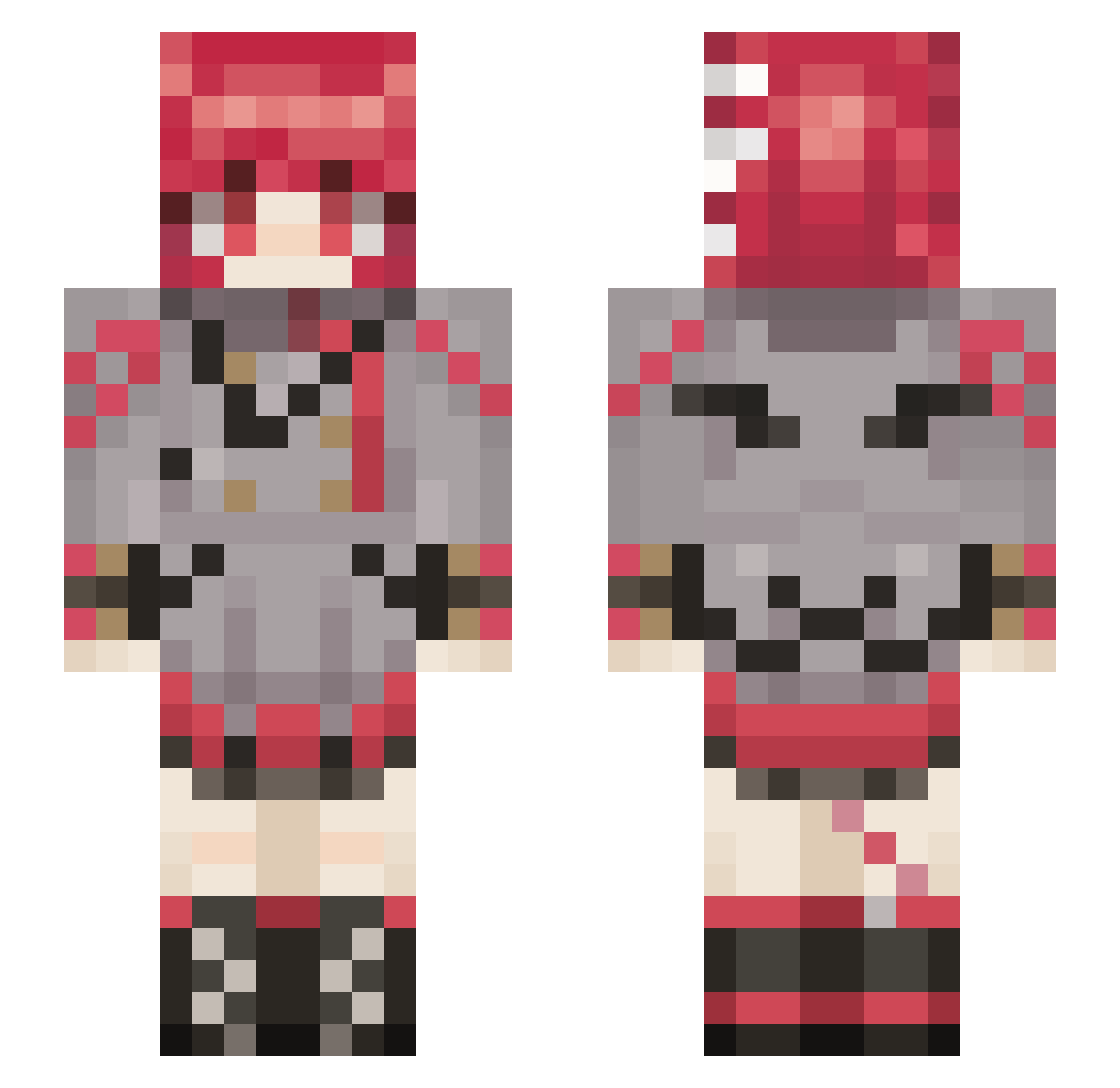 edwinmobslayer Minecraft skin, front and back view