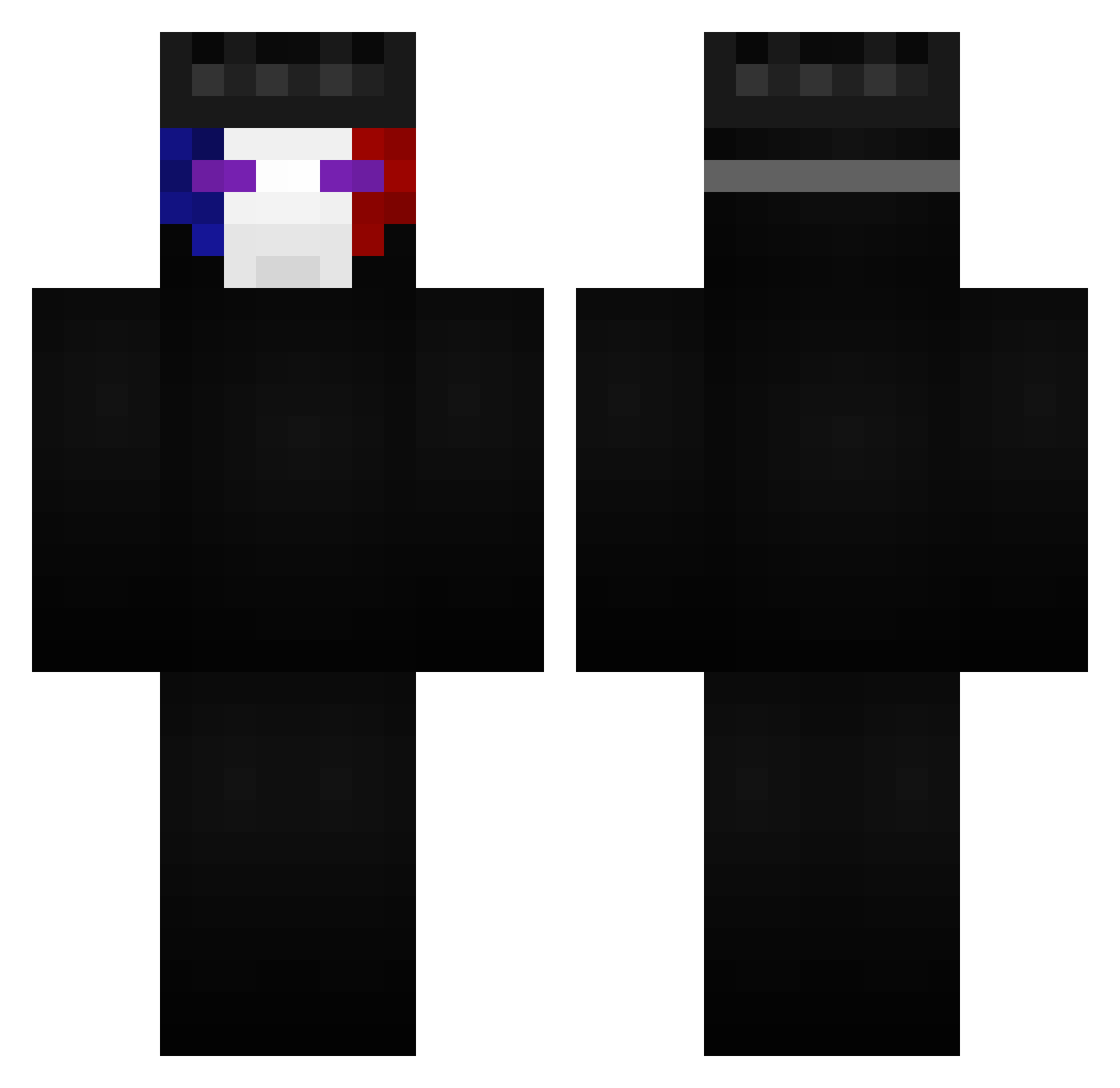 TonDaronEnY Minecraft skin, front and back view