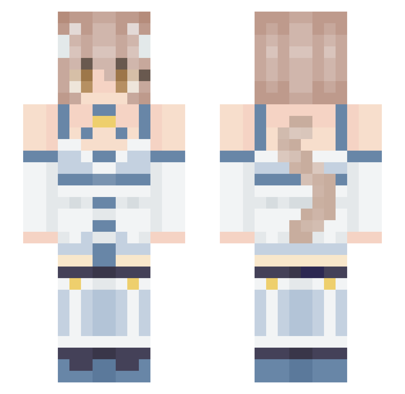 Noahtheboa56 Minecraft skin, front and back view