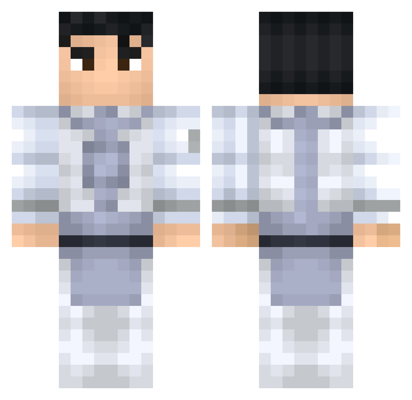 StrikeKing24724 Minecraft skin, front and back view
