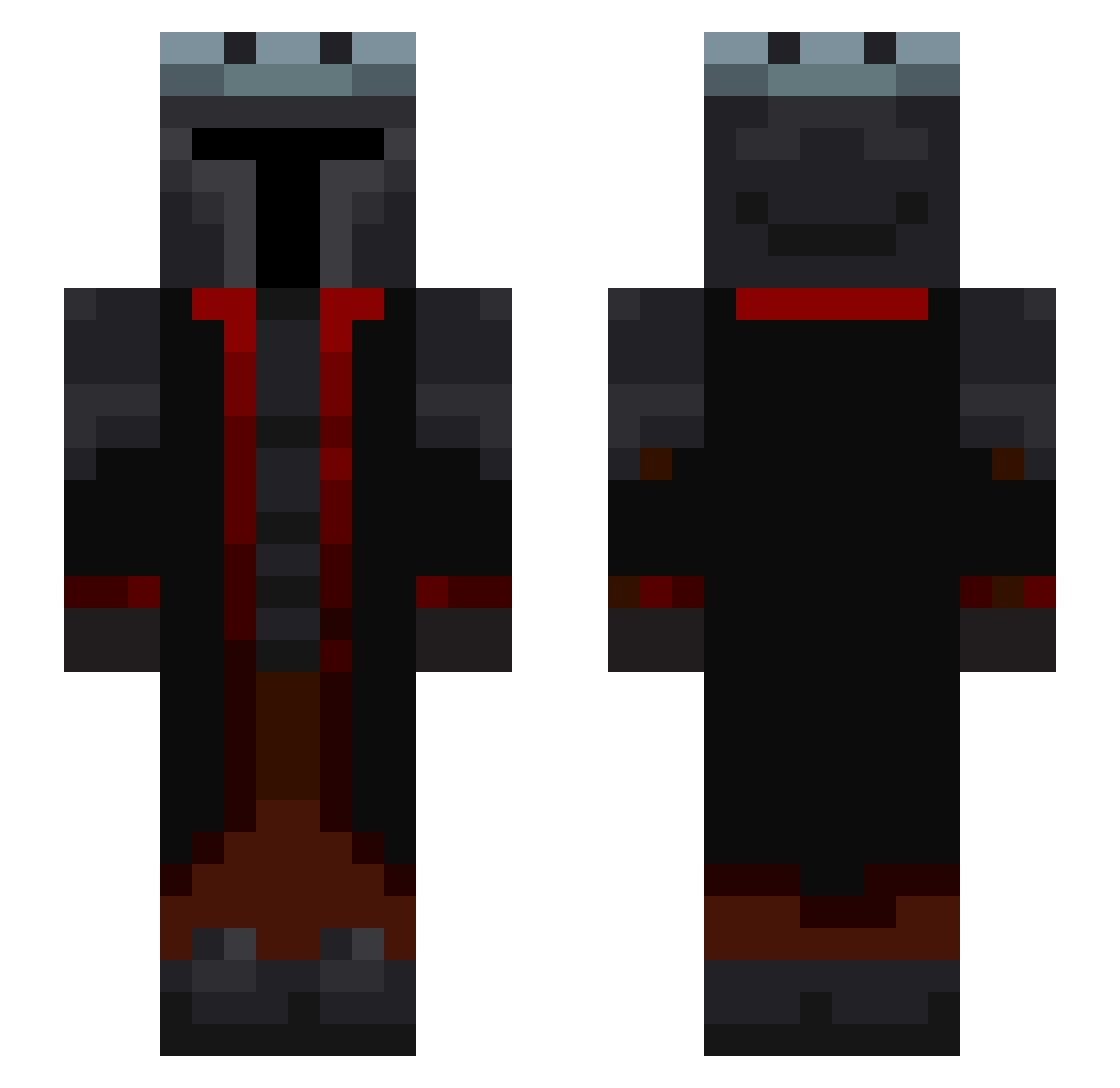 ELPRO34 Minecraft skin, front and back view