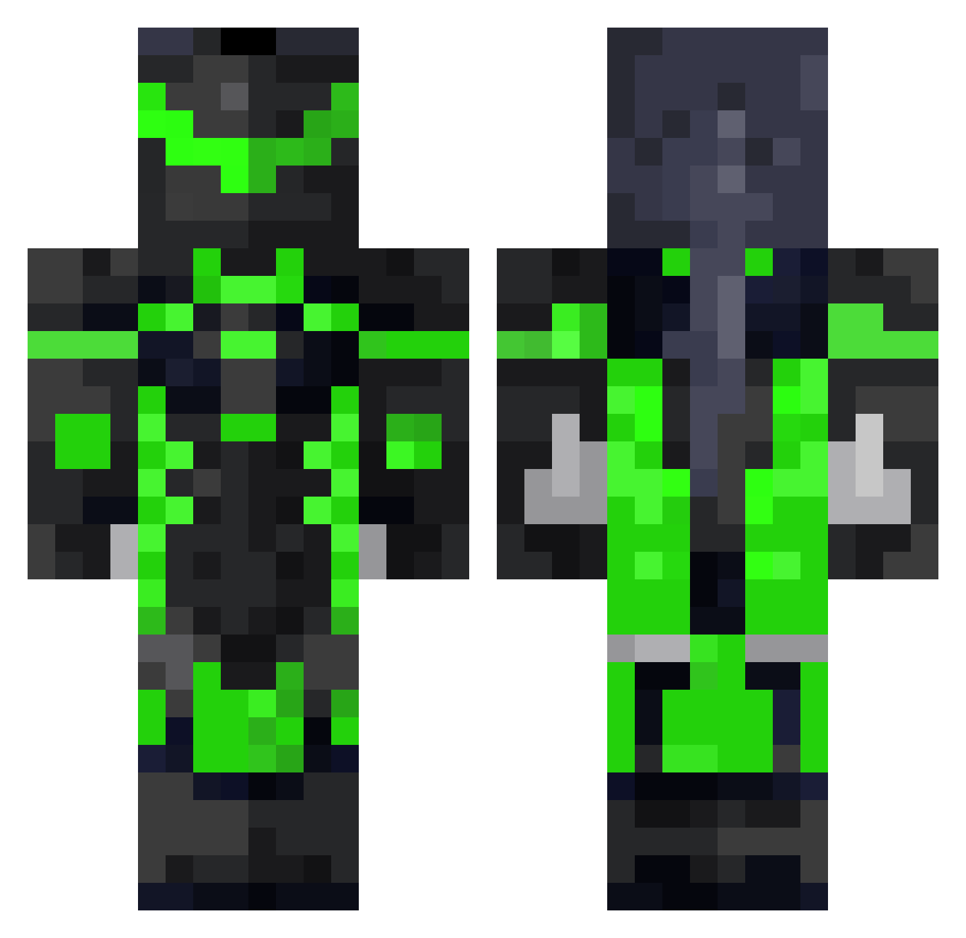 chero92 Minecraft skin, front and back view