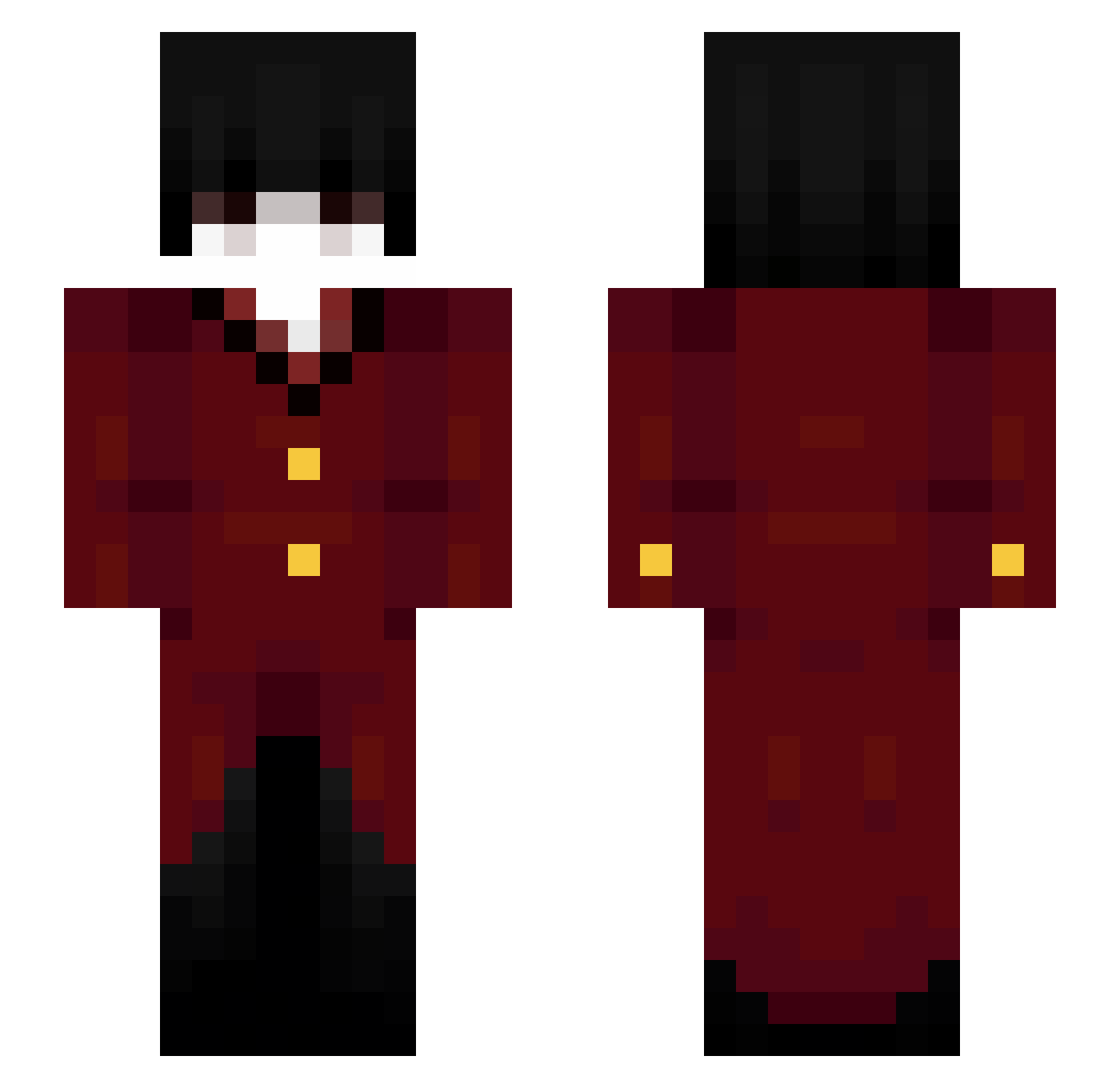 Quillion245 Minecraft skin, front and back view