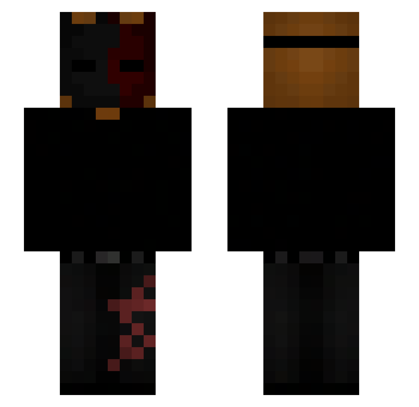 SoyyHP Minecraft skin, front and back view