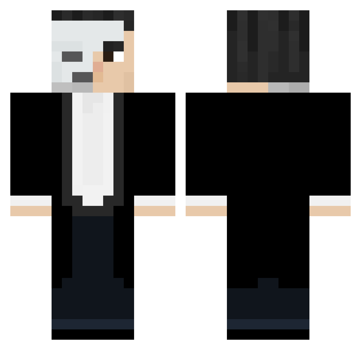 DaanDeMyner Minecraft skin, front and back view