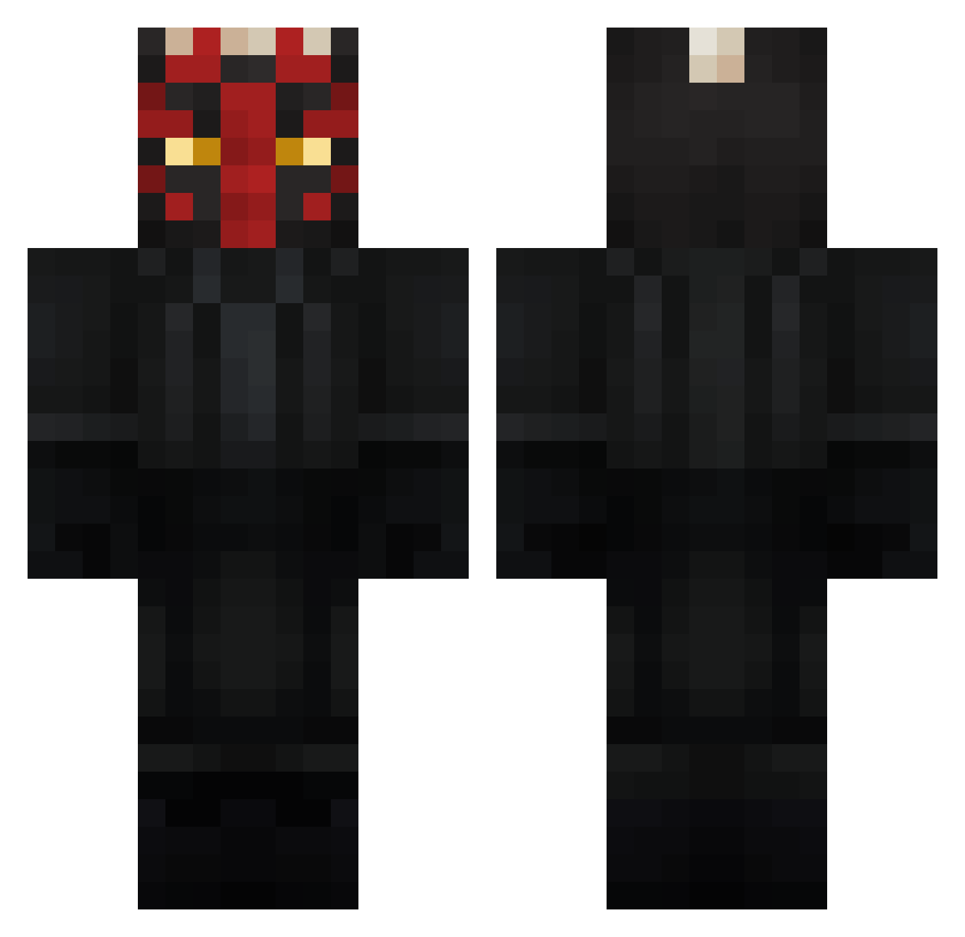 PremiereLion318 Minecraft skin, front and back view