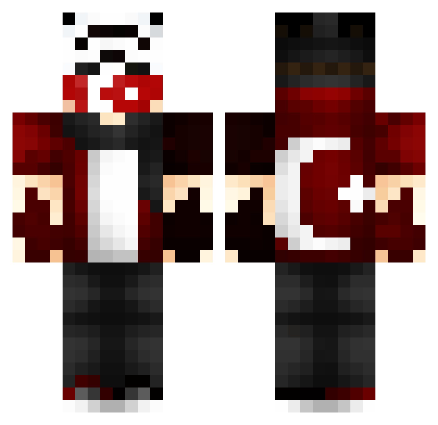 gulogulo82 Minecraft skin, front and back view