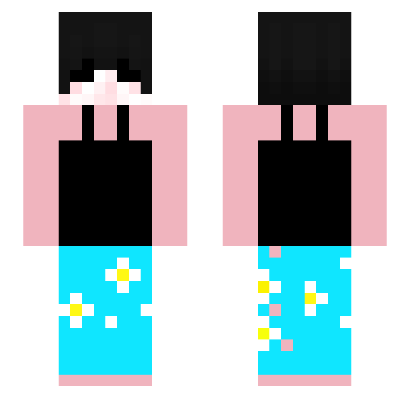 ThatsVolten Minecraft skin, front and back view