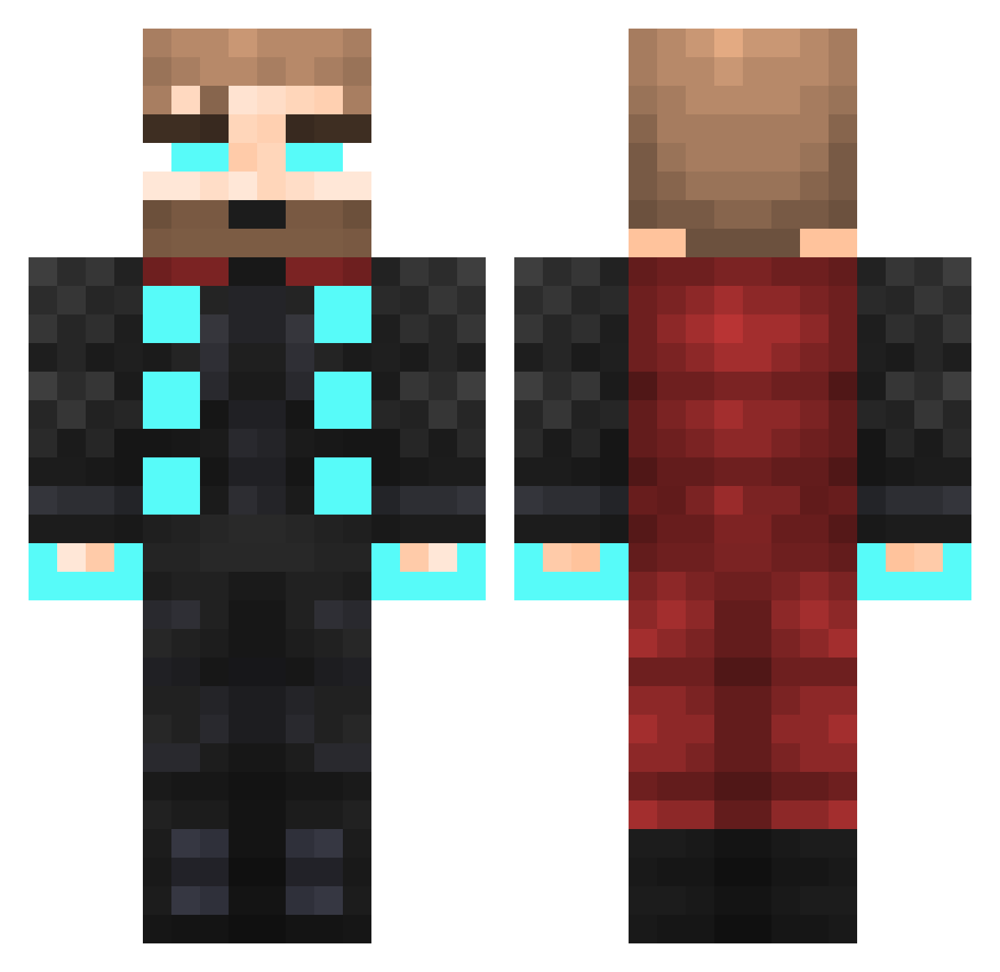 GalaxyMC_ Minecraft skin, front and back view