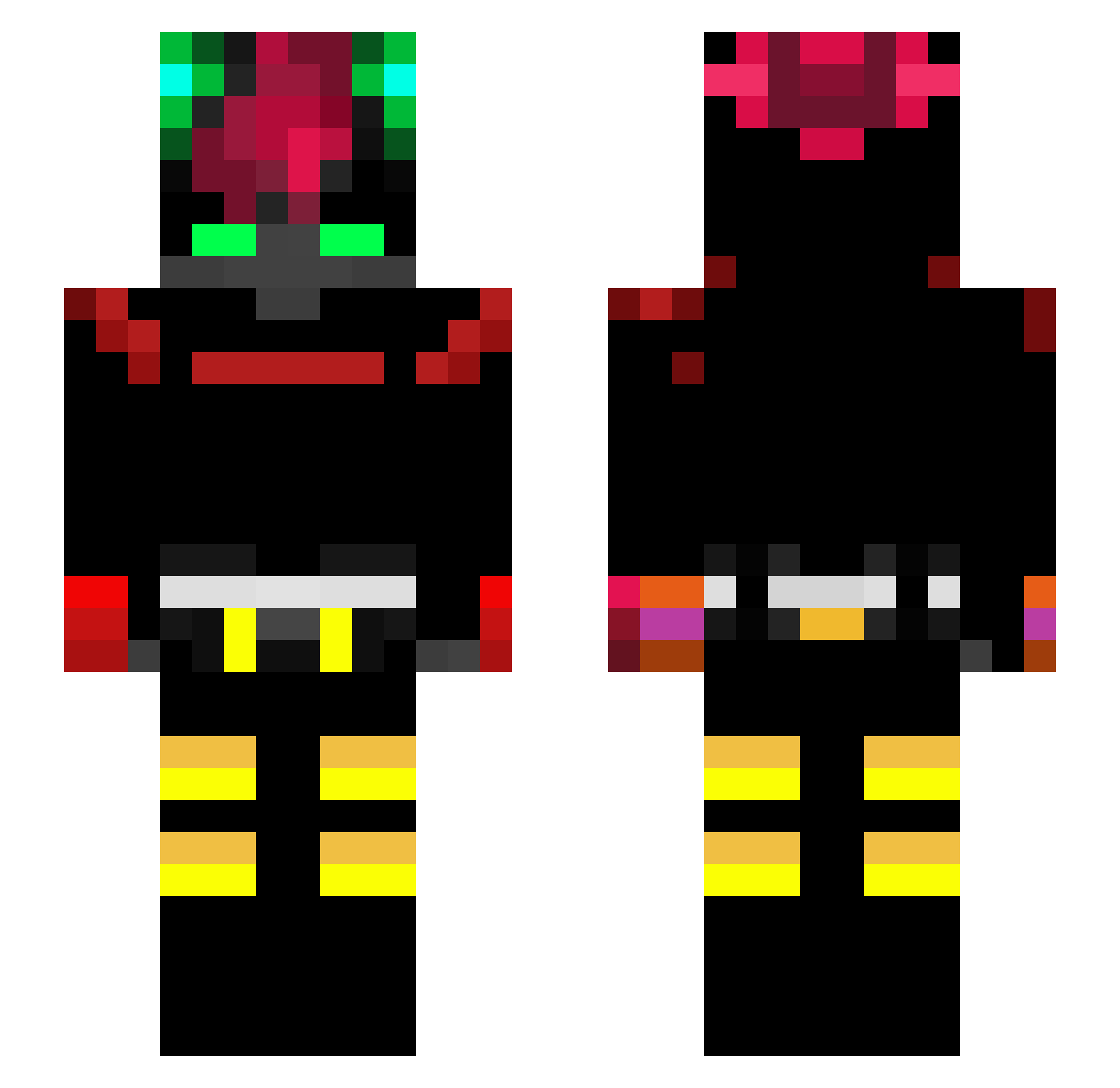 Ndinokuda__G Minecraft skin, front and back view