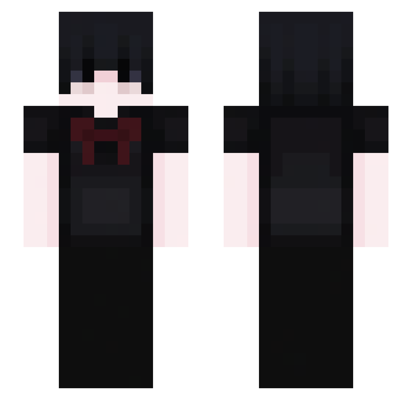 statikss Minecraft skin, front and back view