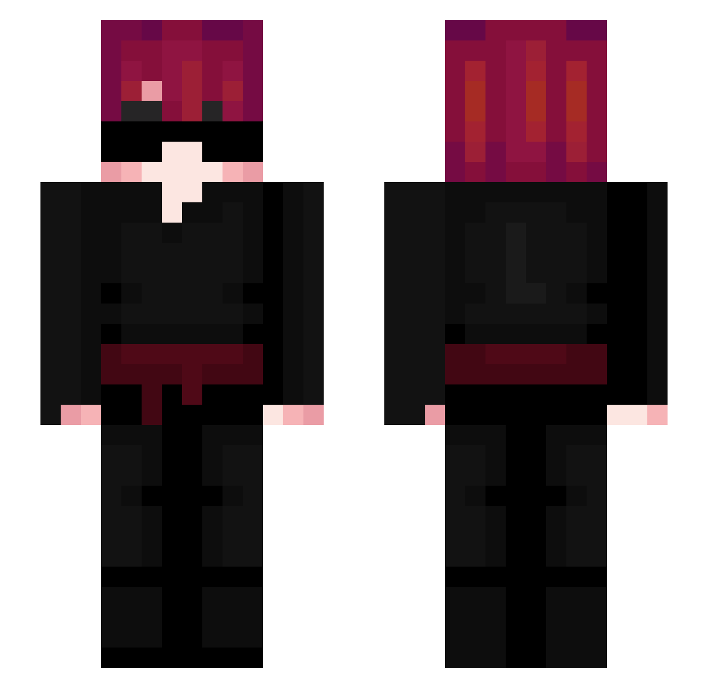 Medicare Minecraft skin, front and back view