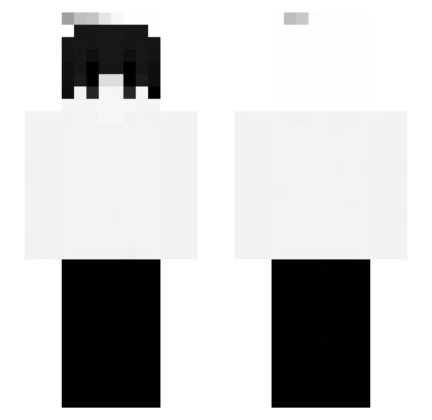 wskrzeszeniee Minecraft skin, front and back view