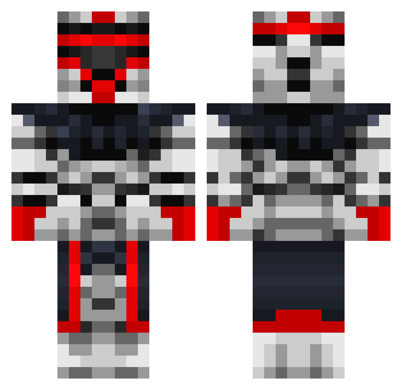 KobeKING Minecraft skin, front and back view