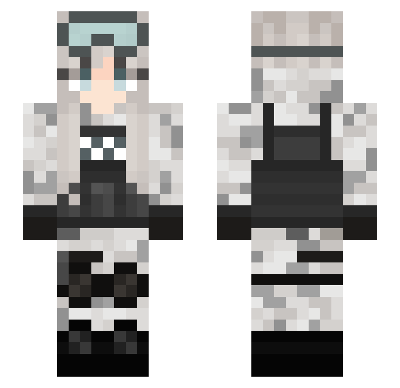 Mak_rz Minecraft skin, front and back view