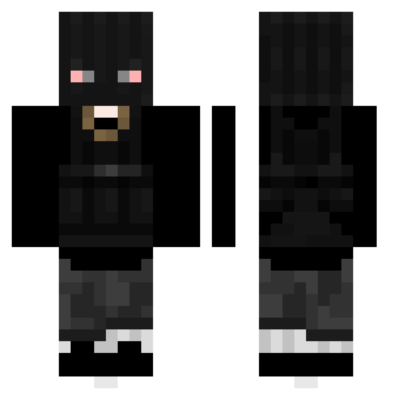 btil Minecraft skin, front and back view