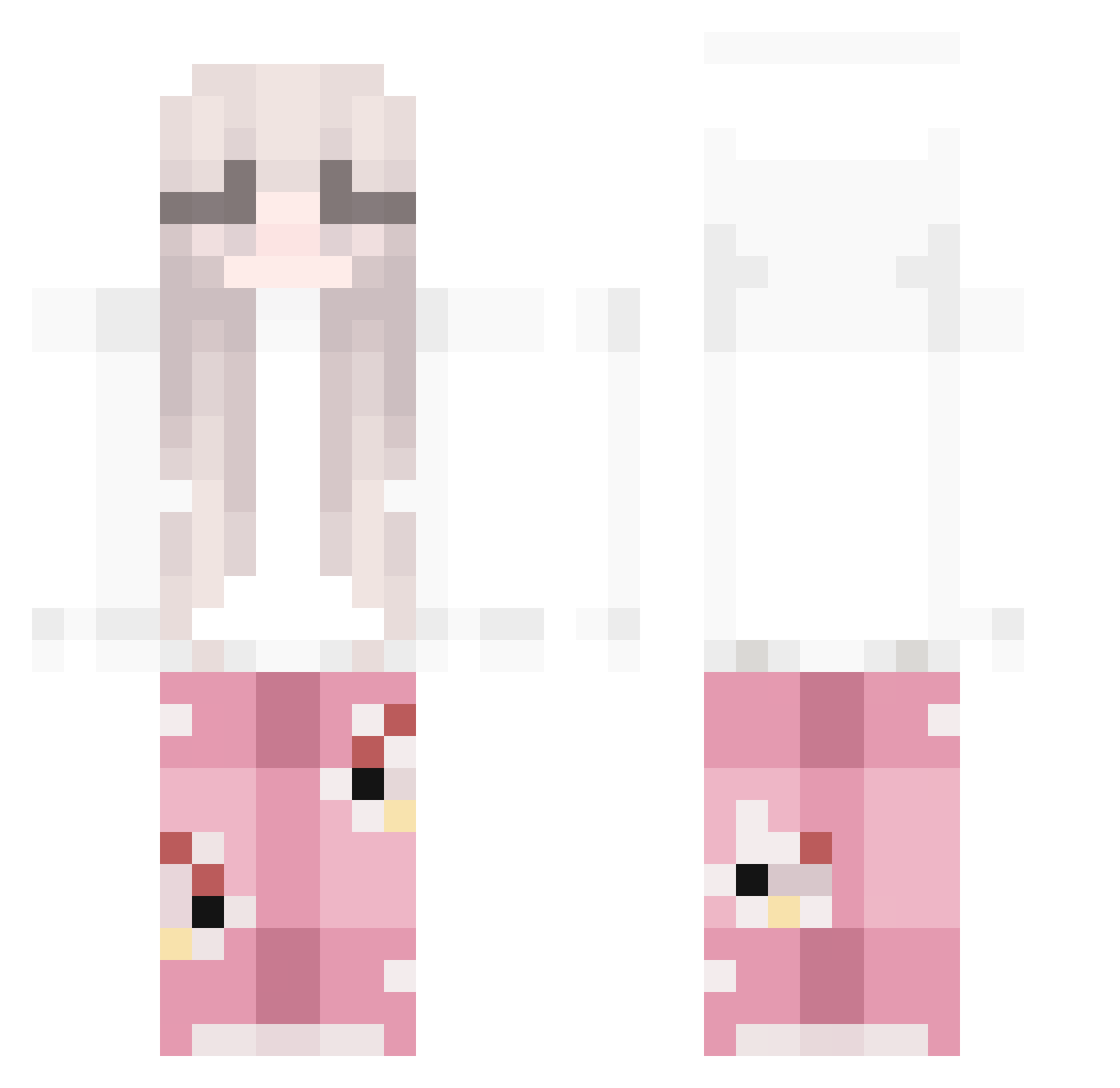 cjone1025 Minecraft skin, front and back view