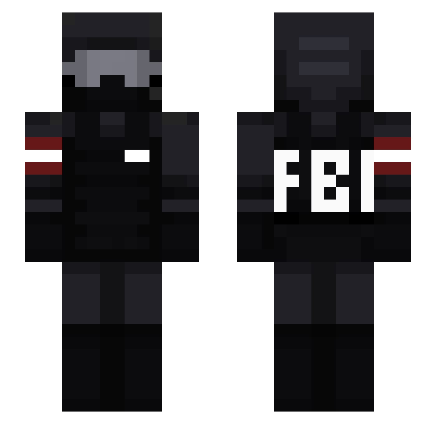NowolineAirlines Minecraft skin, front and back view