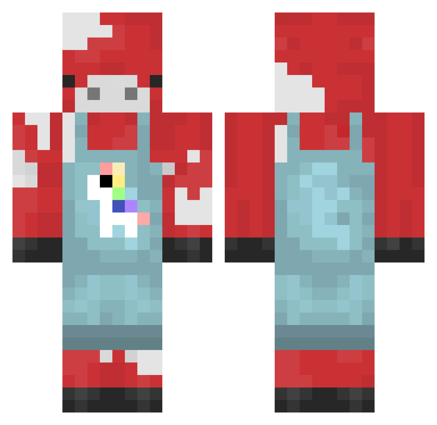 whenIwin Minecraft skin, front and back view