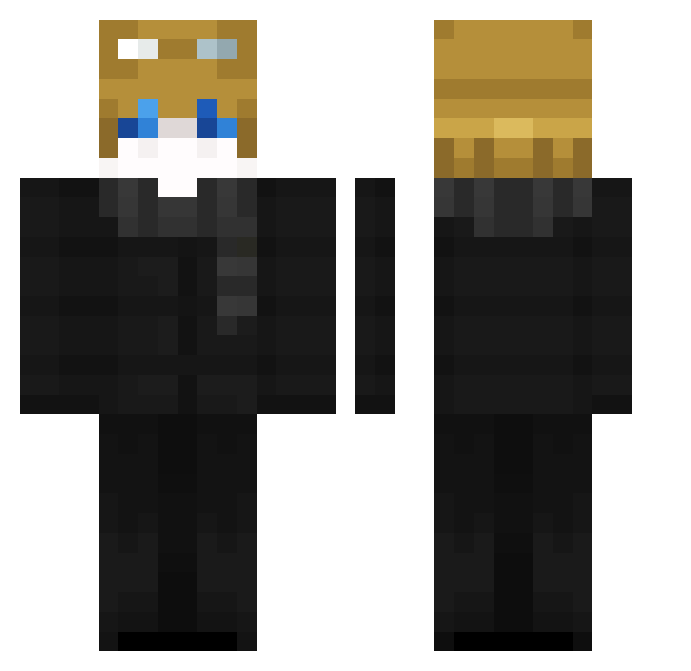 620i Minecraft skin, front and back view