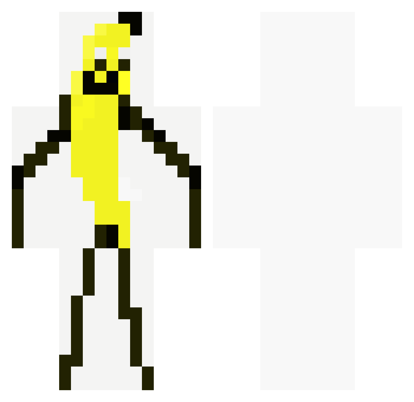 coomrat Minecraft skin, front and back view