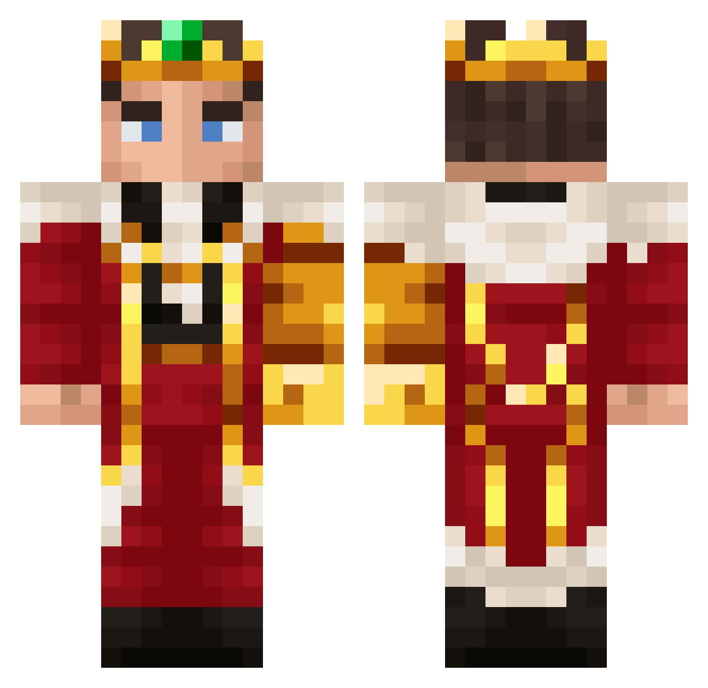 cvvkin_ Minecraft skin, front and back view