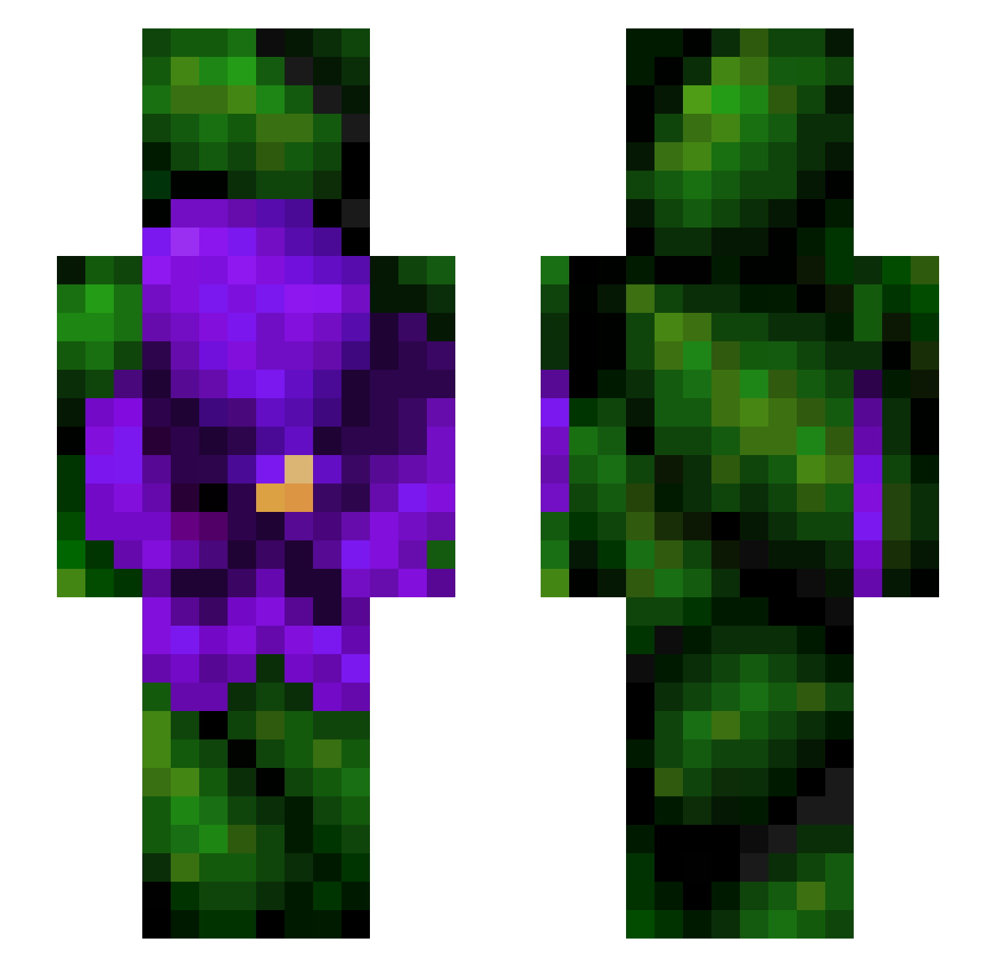 Windowspower6 Minecraft skin, front and back view