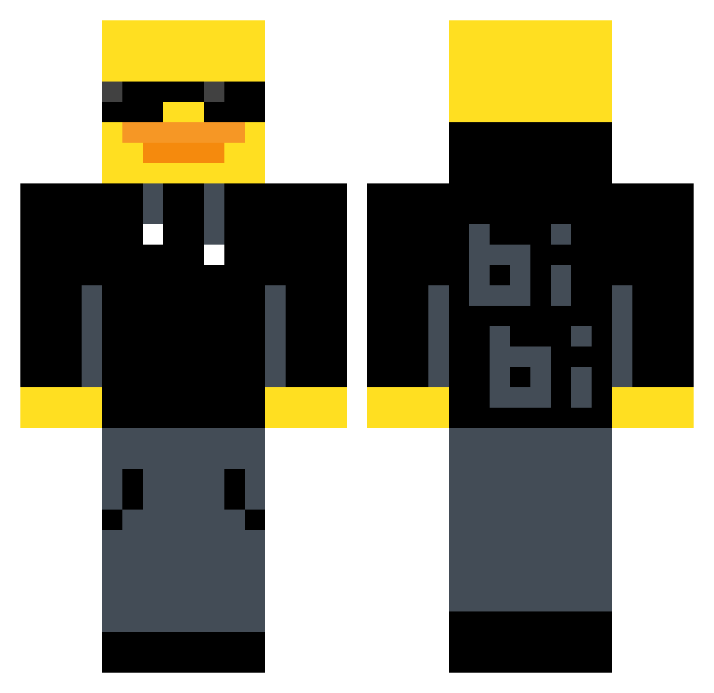 adrrian_305 Minecraft skin, front and back view