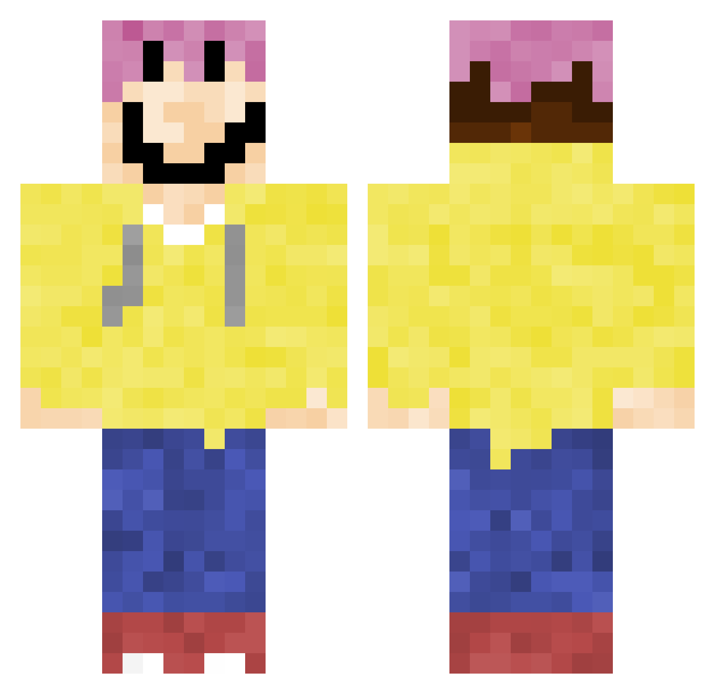 MechJuggernaut Minecraft skin, front and back view