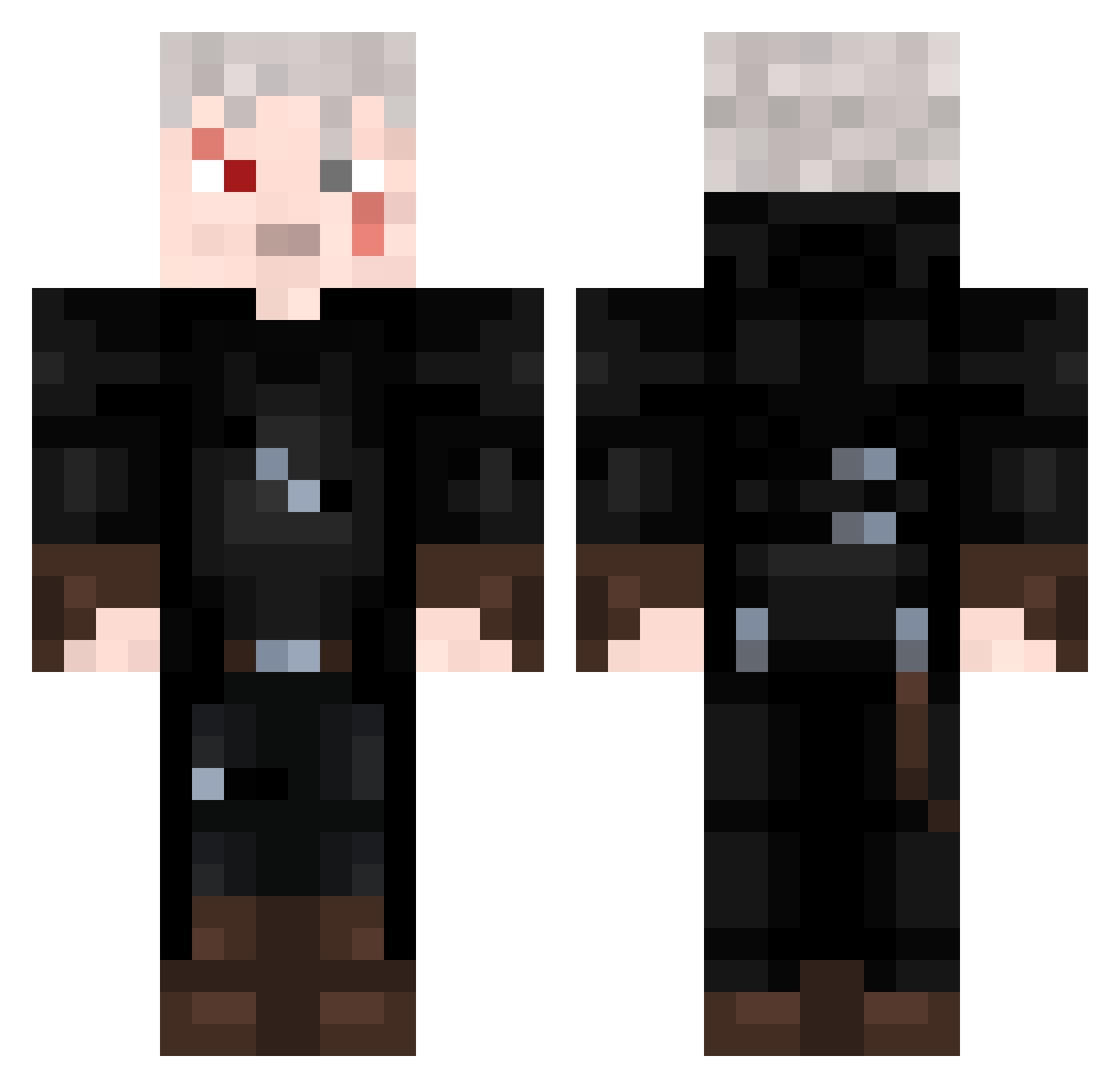_Grexy_ Minecraft skin, front and back view