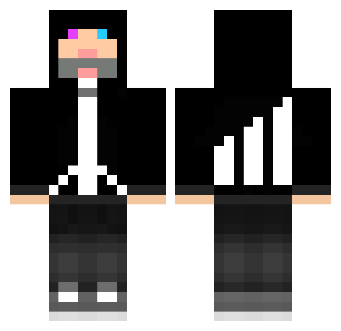 shpatel21 Minecraft skin, front and back view