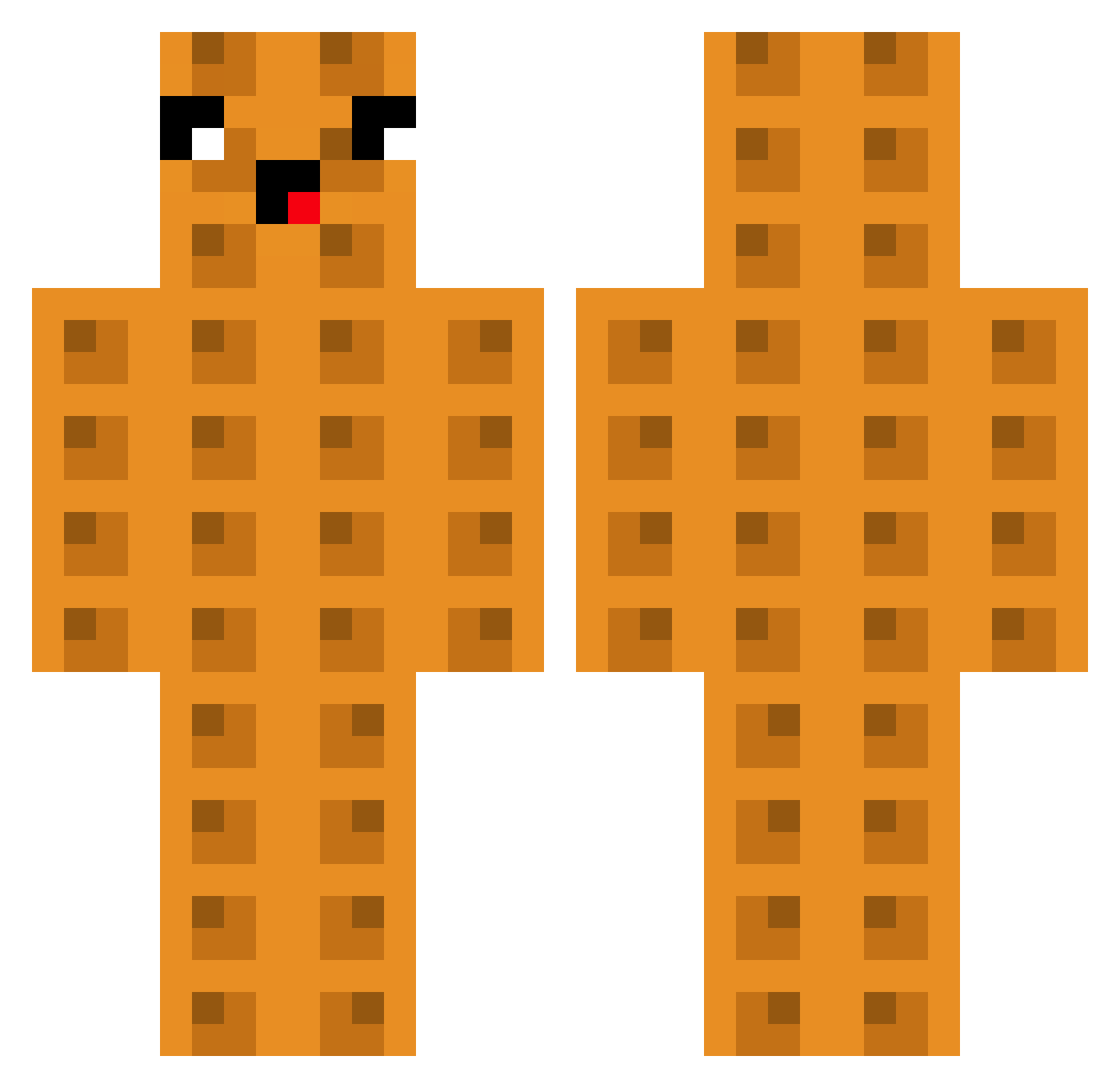 Treppenwitz12 Minecraft skin, front and back view