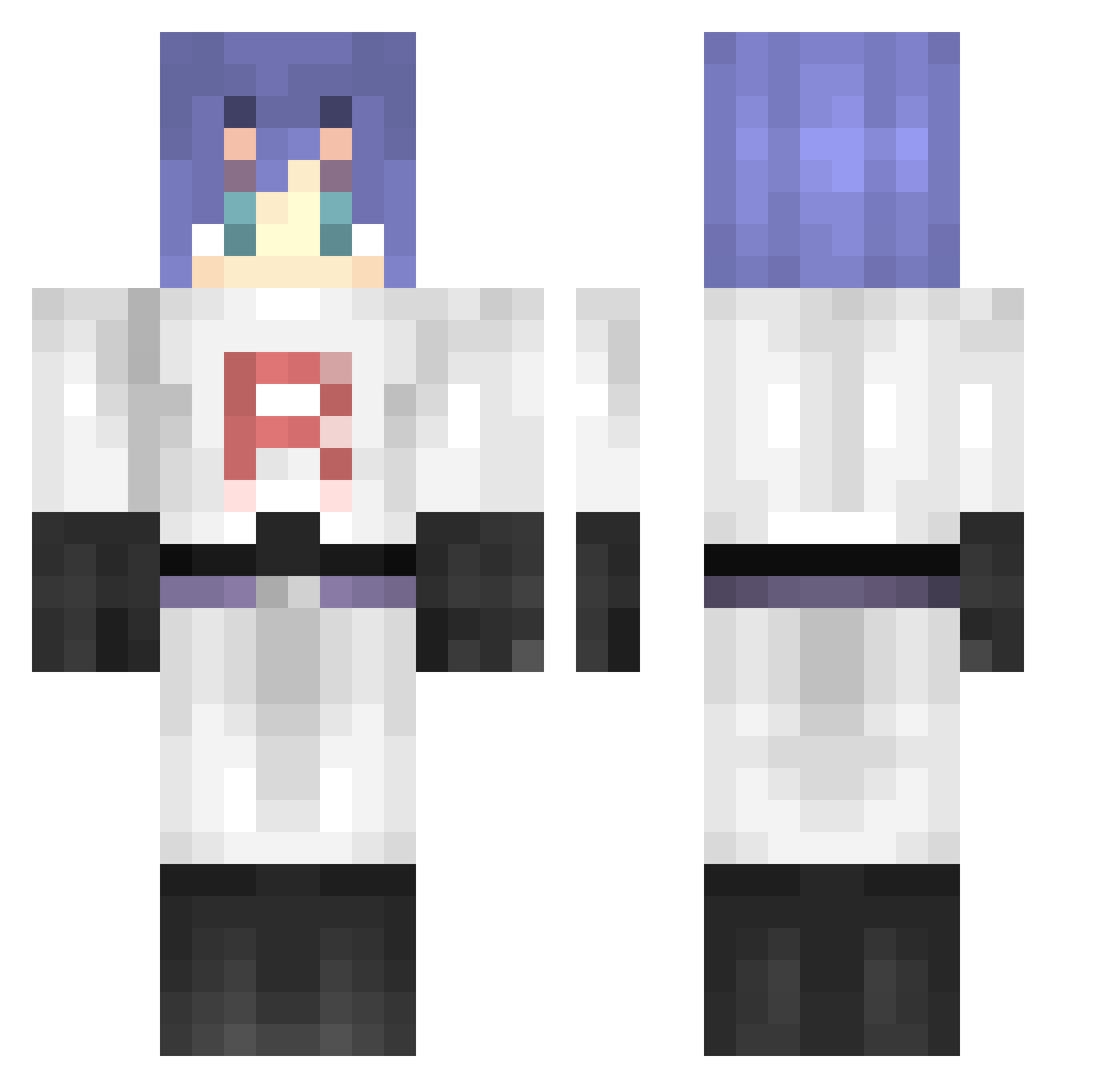 N1troXYZ Minecraft skin, front and back view