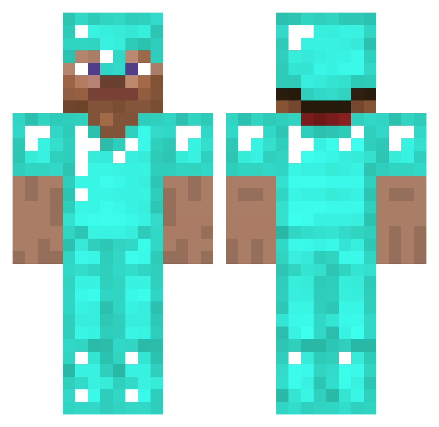 kapcik112 Minecraft skin, front and back view