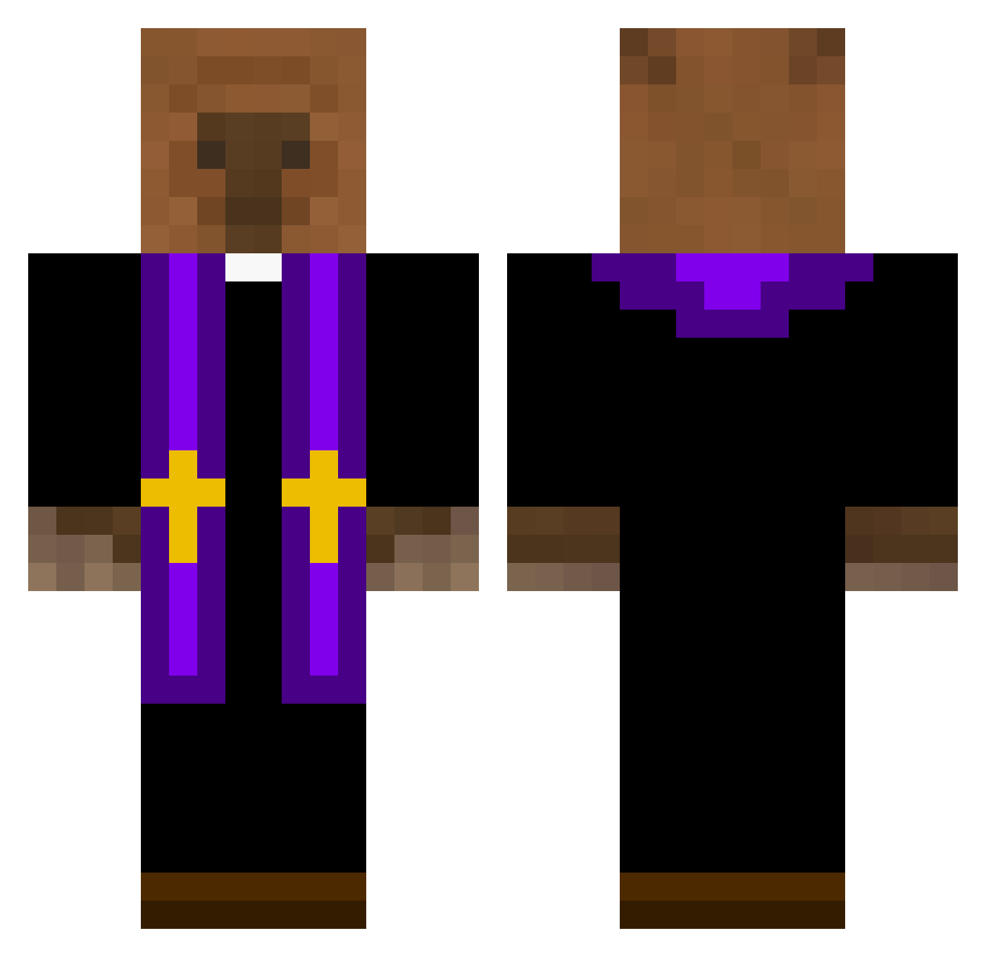 DuzeDziecko_ Minecraft skin, front and back view