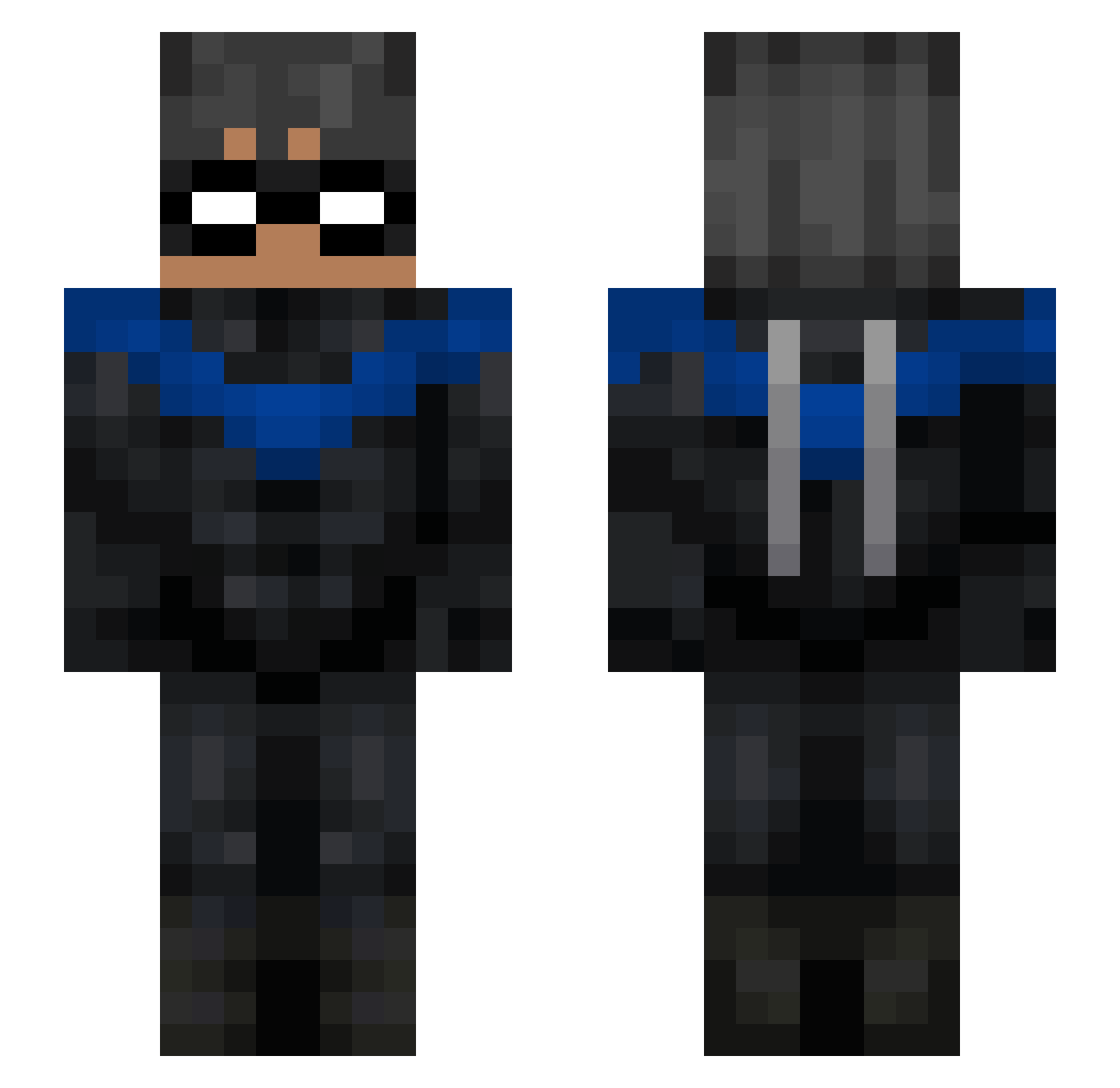 siomai_rice Minecraft skin, front and back view