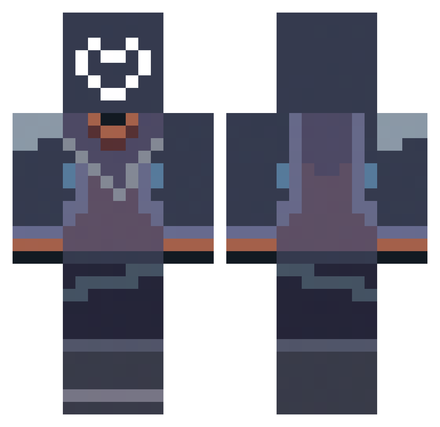 remedo Minecraft skin, front and back view