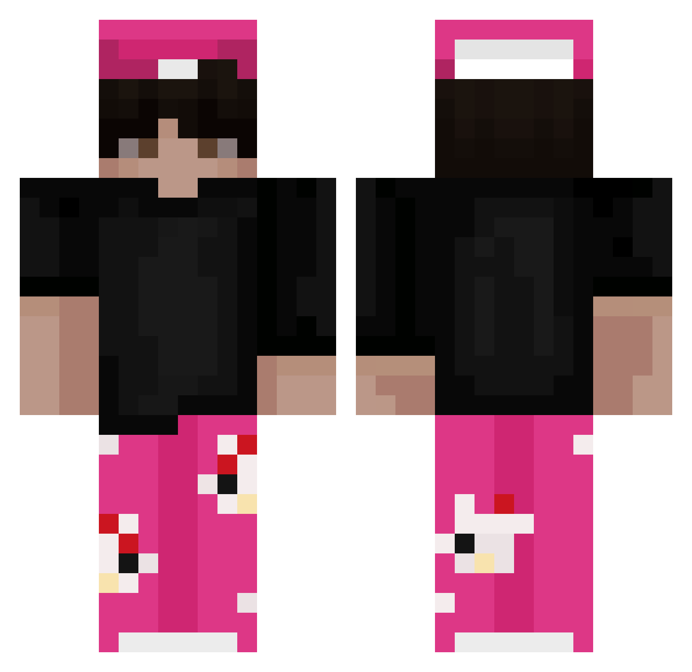 Anonymus2809 Minecraft skin, front and back view
