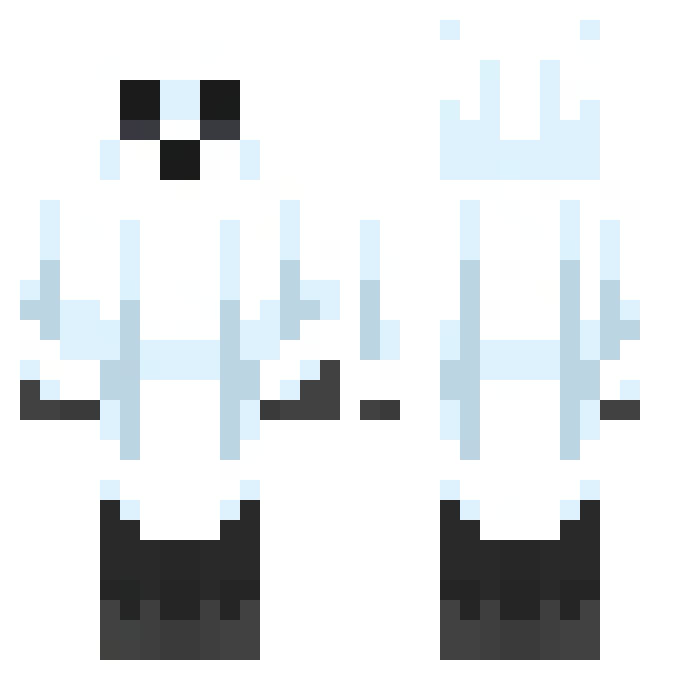 DMAN_1997 Minecraft skin, front and back view