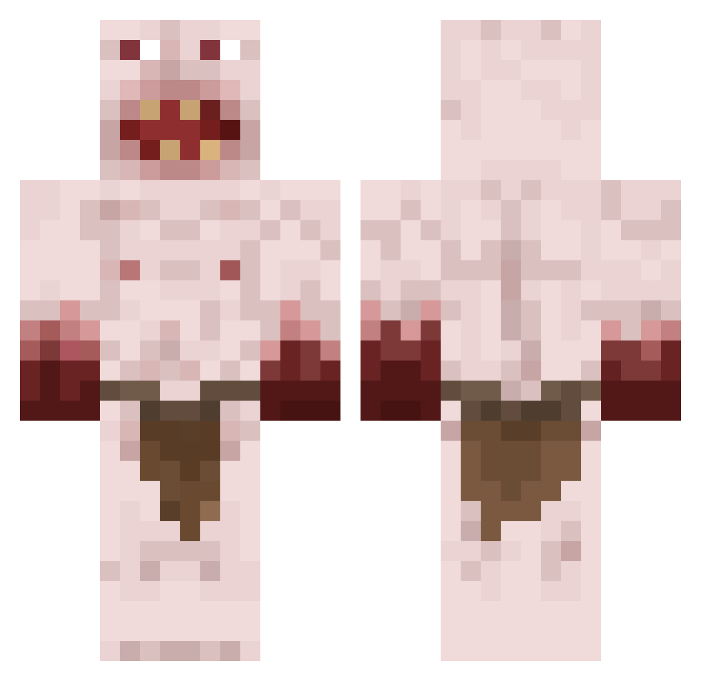 akoya226 Minecraft skin, front and back view