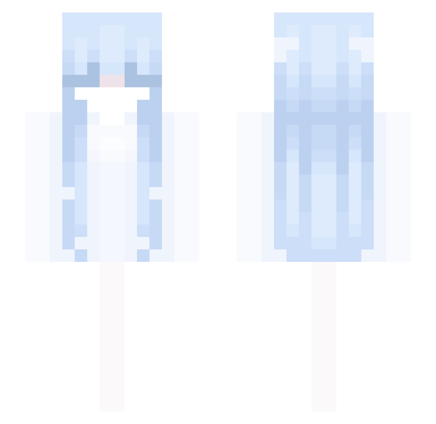ka_tya Minecraft skin, front and back view