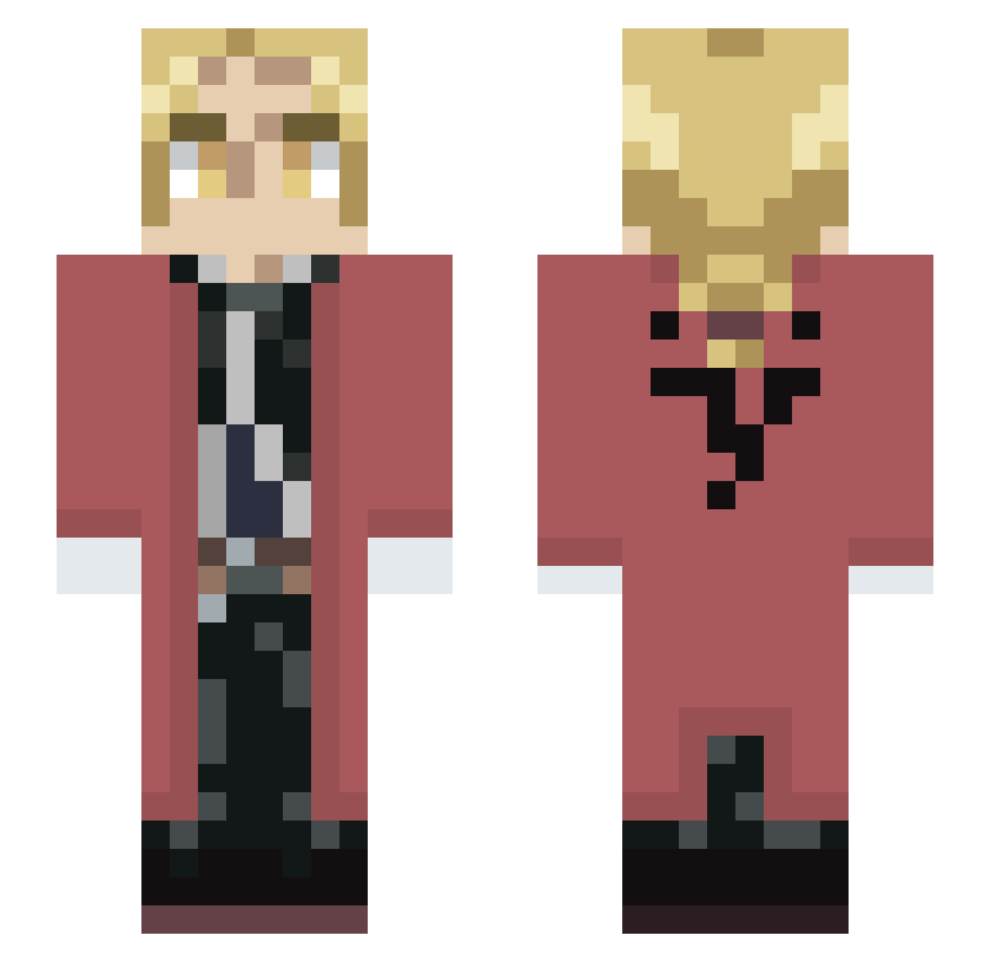 Andresao15 Minecraft skin, front and back view